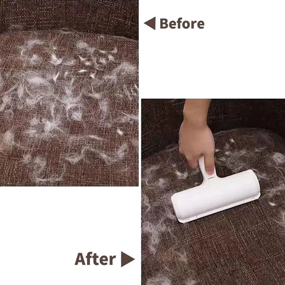 🐾 Nie wieder Tierhaare – Entfernt Haare in Sekunden von Sofa, Kleidung & Teppich